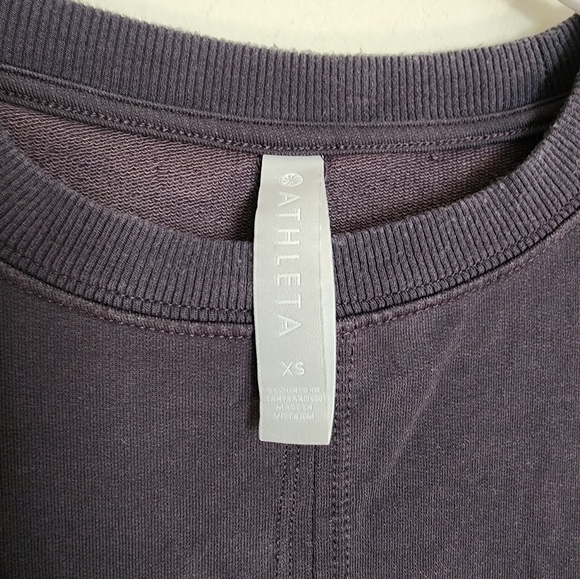 Athleta Samsara Side Tie Lyocell Blend Sweatshirt size XS in Gray - Picture 4 of 7